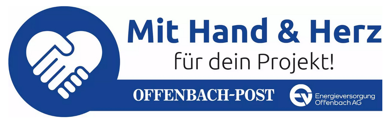 Logo mit Herz und Hand