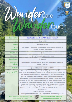 	 Wunderbare Wandertour April - Spessart-Kultur-Weg