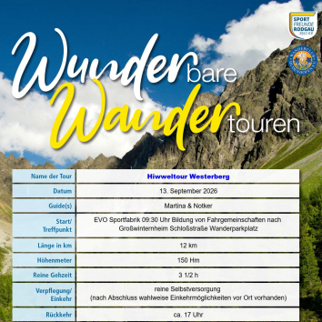 Wunderbare Wiwweltour Westerberg